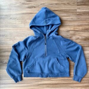 NWOT Lululemon Scuba Oversized Half-Zip Hoodie (blue size XS/S)